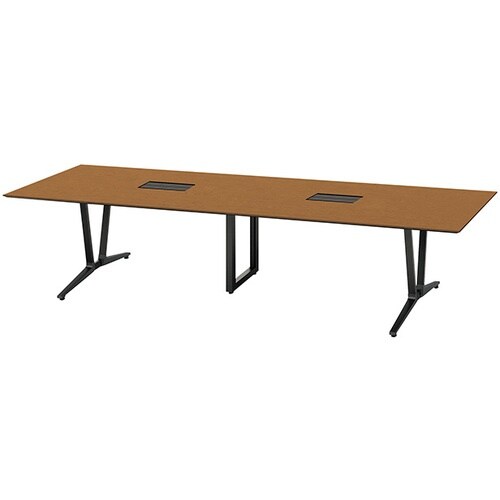 NAIKI ミーティングテーブル(舟底配線付 アド