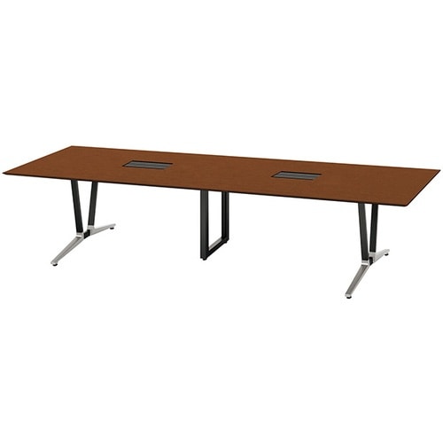 NAIKI ミーティングテーブル(舟底配線付 アド