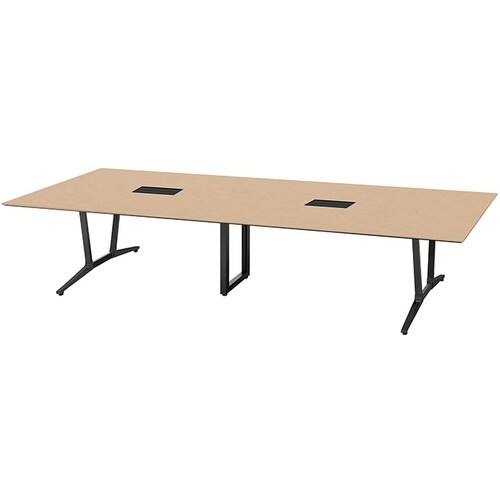 NAIKI ミーティングテーブル(舟底配線付 アド