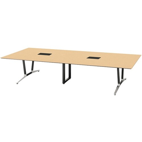 NAIKI ミーティングテーブル(舟底配線付 アド