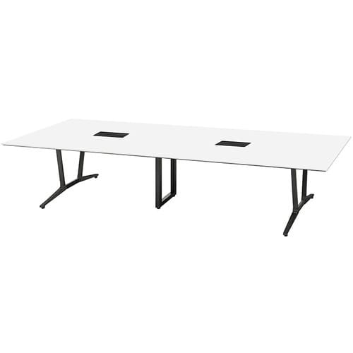 NAIKI ミーティングテーブル(舟底配線付 アド