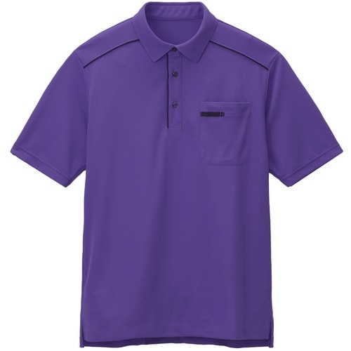 サンペックス ポロシャツ パープル M (男女兼用