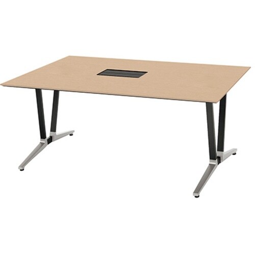 NAIKI ミーティングテーブル(舟底配線付 アド