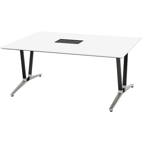 NAIKI ミーティングテーブル(舟底配線付 アド