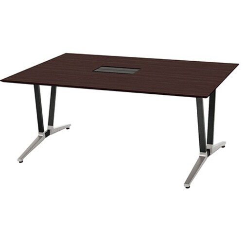 NAIKI ミーティングテーブル(舟底配線付 アド