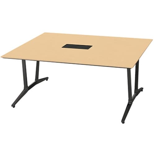 NAIKI ミーティングテーブル(舟底配線付 アド