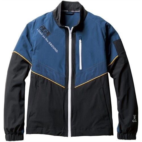 G.G. 長袖ブルゾン ネイビーブルー 3L
