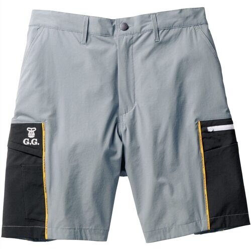 G.G. ハーフパンツ(ノータック・脇ゴム) シル