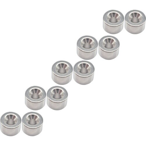 TRUSCO まとめ買い ネオジム丸形磁石 皿ねじ