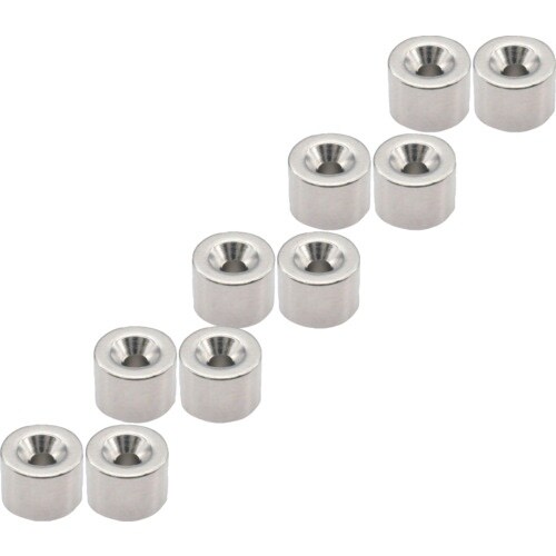 TRUSCO まとめ買い ネオジム丸形磁石 皿ねじ