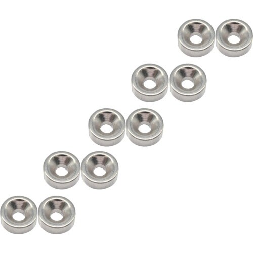 TRUSCO まとめ買い ネオジム丸形磁石 皿ねじ