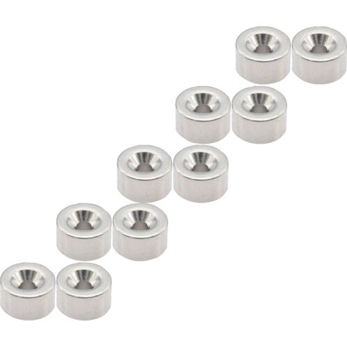 TRUSCO まとめ買い ネオジム丸形磁石 皿ねじ