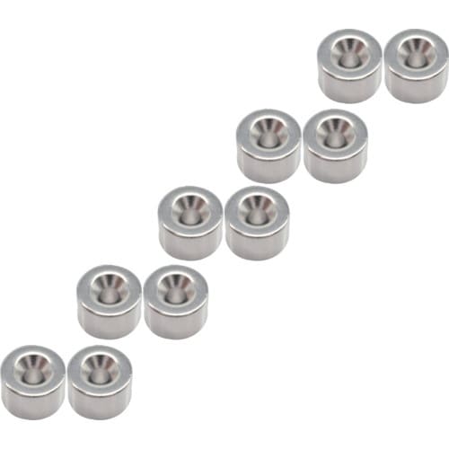 TRUSCO まとめ買い ネオジム丸形磁石 皿ねじ