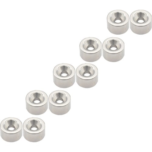 TRUSCO まとめ買い ネオジム丸形磁石 皿ねじ