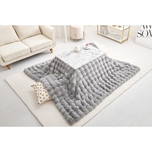 萩原 こたつ布団 ポコポコラビットファー ルナ 正