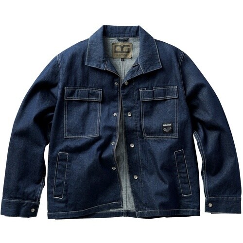 クロダルマ 長袖ジャンパー インディゴ LL