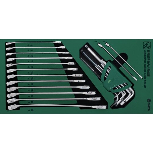 SATA コンビネーションレンチ&六角棒セット(2