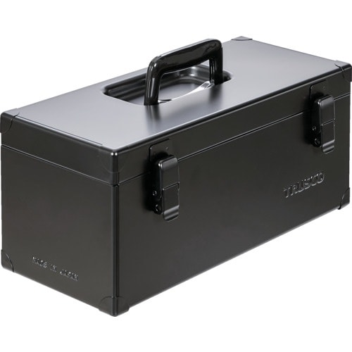 TRUSCO 片開きツールボックス つや消しブラッ