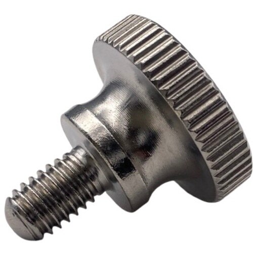 ラクテム 小径ローレットノブ 段付おねじ SUS