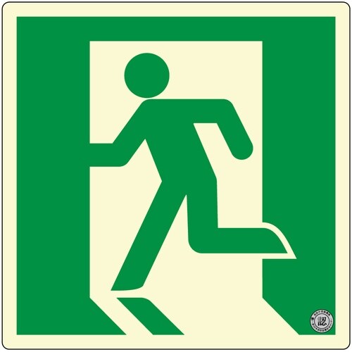 アルファフラッシュ 非常用標識 高輝度蓄光式誘導標