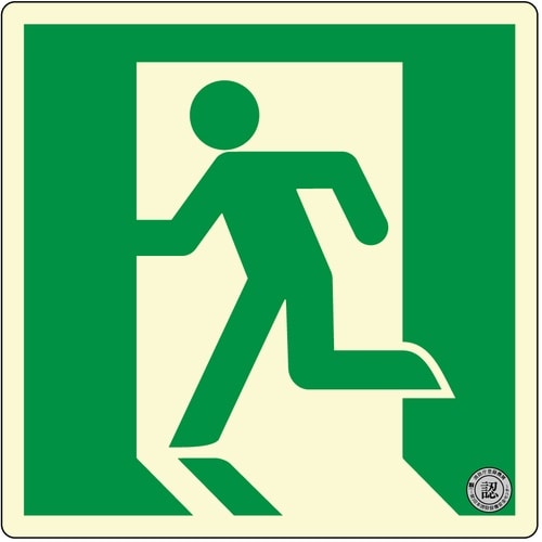 アルファフラッシュ 非常用標識 高輝度蓄光式誘導標