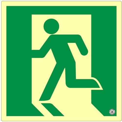 アルファフラッシュ 非常用標識 高輝度蓄光式誘導標