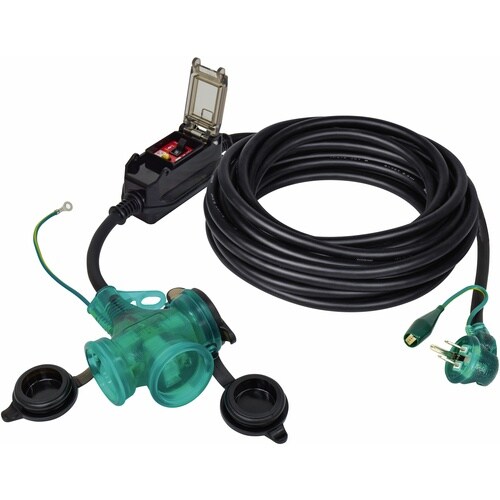 NICHIDO 防雨Lヘナポッキン延長ブレーカ10