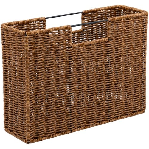 ナカバヤシ ラタンスタイルファイルボックスブラウン