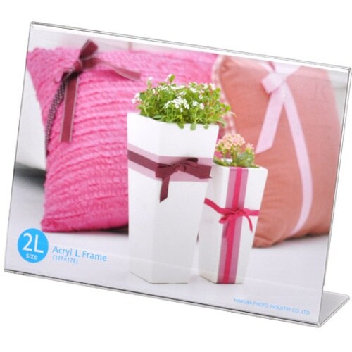 ハクバ 額縁 アクリル Lフレーム 2L 横