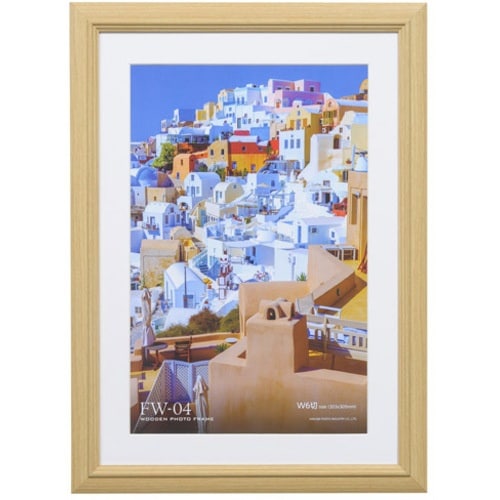 ハクバ 額縁 木製額縁 FW−04 ナチュラル W