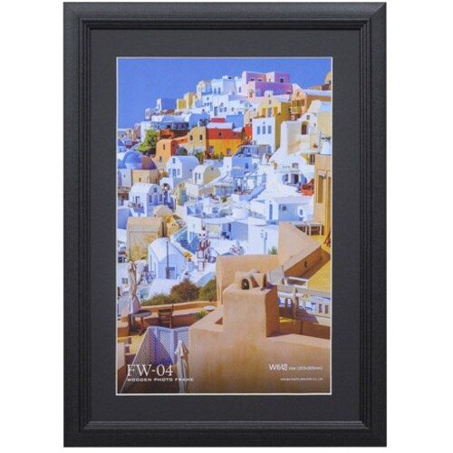 ハクバ 額縁 木製額縁 FW−04 ブラック W6