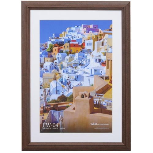 ハクバ 額縁 木製額縁 FW−04 ブラウン W6