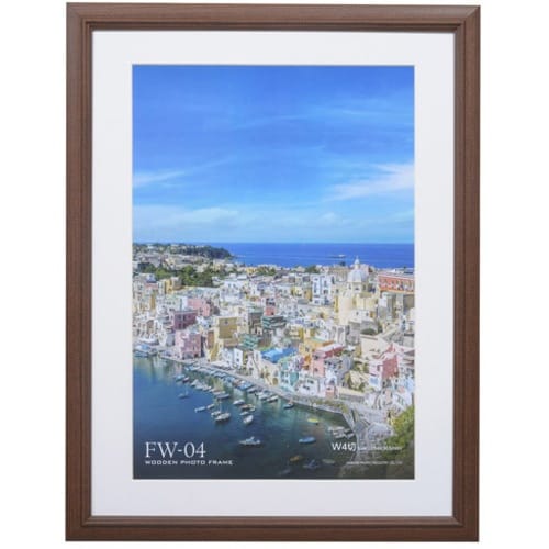 ハクバ 額縁 木製額縁 FW−04 ブラウン A3