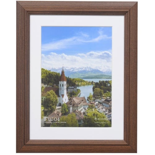 ハクバ 額縁 木製額縁 FW−04 ブラウン 2L