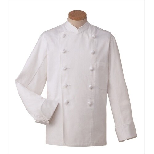 サンペックス 長袖コックコート ホワイト 3L