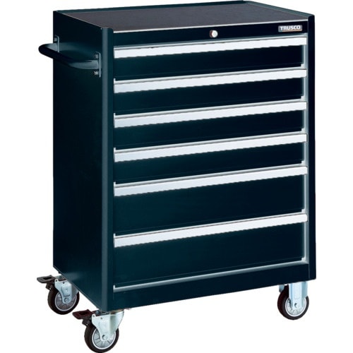 TRUSCO ローラーキャビネット ブラック 引出