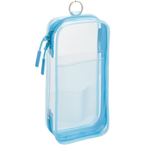 LIHIT ラウンドジップペンケース サボンブルー