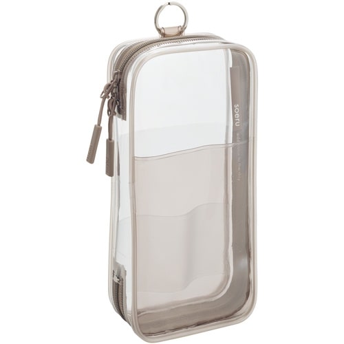 LIHIT ラウンドジップペンケース モカブラウン