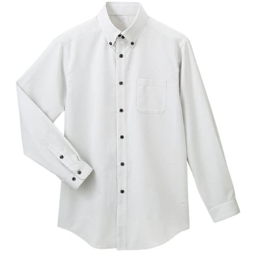 サンペックス 長袖ボタンダウンシャツ グレー S