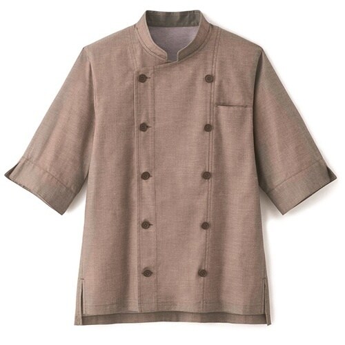 サンペックス 七分袖ショップコート ブラウン M