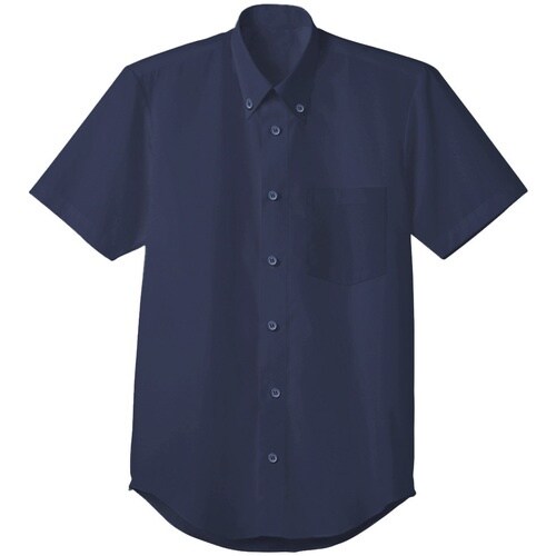 サンペックス 長袖ボタンダウンシャツ ネイビー S