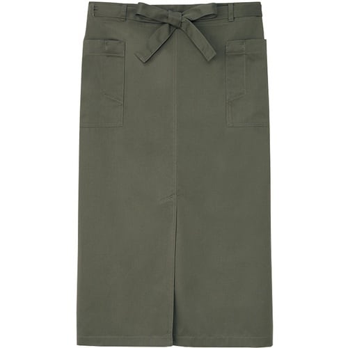 サンペックス ロング丈エプロン カーキ F