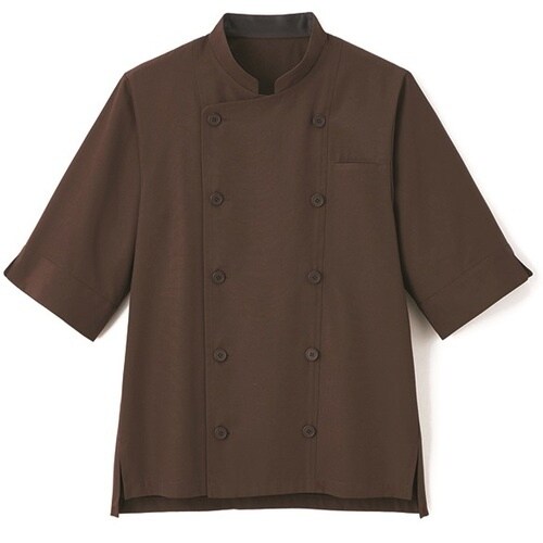 サンペックス 七分袖ショップコート ブラウン M