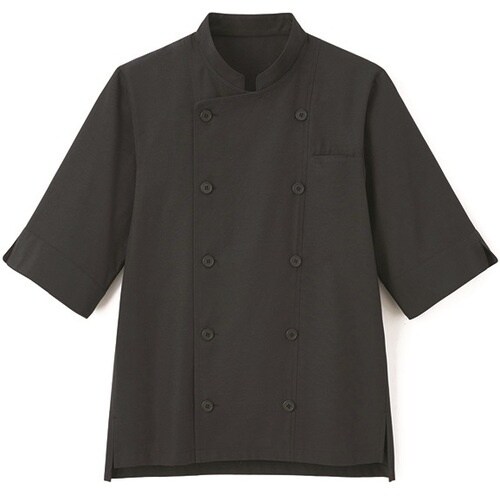 サンペックス 七分袖ショップコート ブラック LL