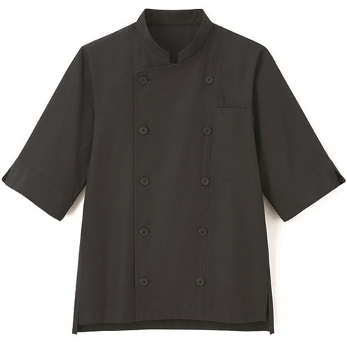 サンペックス 七分袖ショップコート ブラック 4L