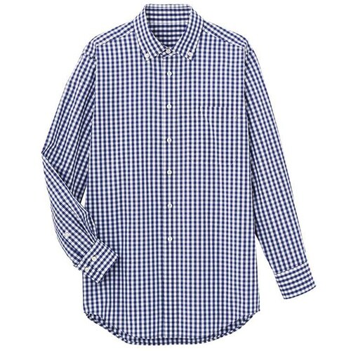 サンペックス 長袖ボタンダウンシャツ ネイビー 3