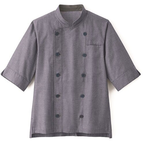 サンペックス 七分袖ショップコート ネイビー 3L