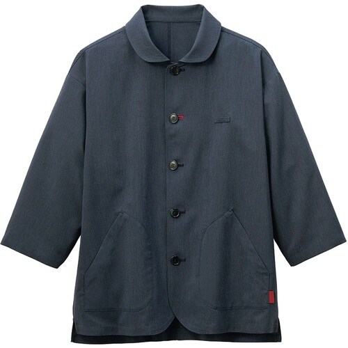 サンペックス 七分袖ショップコート ネイビー M