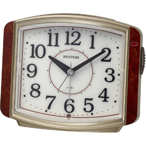RHYTHM 目覚まし時計 リズム クォーツ 暗所