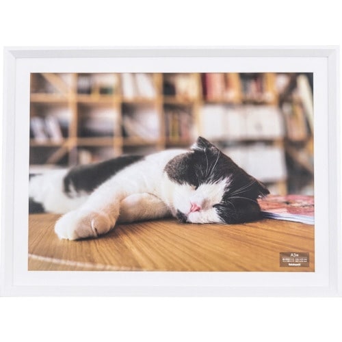 ナカバヤシ 木製写真額 A3/ホワイト